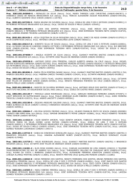 Ano 6 &ndash; n&ordm; 104/2014 Data de Disponibiliza&ccedil;&atilde;o: ter&ccedil;a