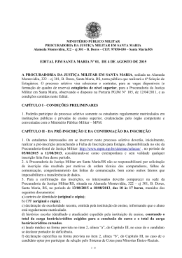 EDITAL PJM SANTA MARIA Nº 01, DE 4 DE AGOSTO DE 2015 A