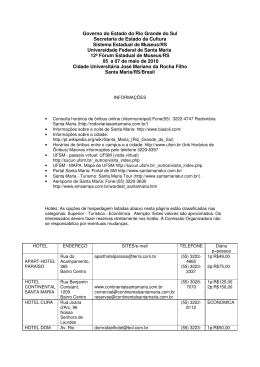 Hospedagem e informa&ccedil;&otilde;es em geral