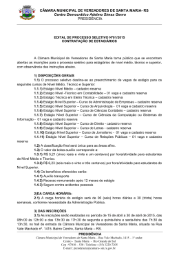 Santa Maria, 15 de Maio de 1998