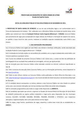 PREFEITURA DO MUNIC&Iacute;PIO DE SANTA MARIA