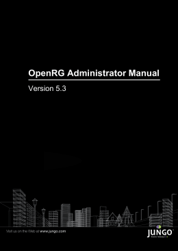 OpenRG Administrator Manual - Version 5.3
