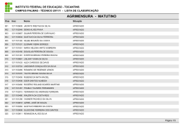 AGRIMENSURA - MATUTINO