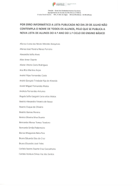 4.&ordm; ano - AE Miraflores