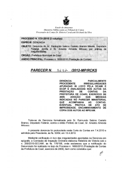 Parecer 3242/2012-MP-RCKS. - Ministério Público de Contas