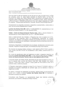 Ata da Sessão Pública