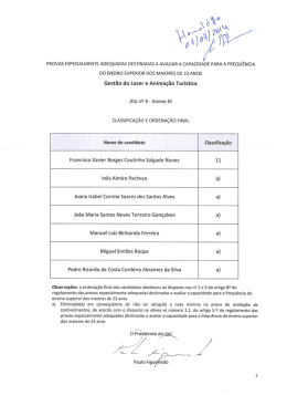 Gestão do Lazer e Animação Turística