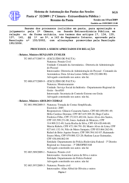Sistema de Automa&ccedil;&atilde;o das Pautas das Sess&otilde;es