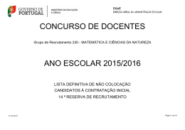 N&atilde;o Coloca&ccedil;&atilde;o