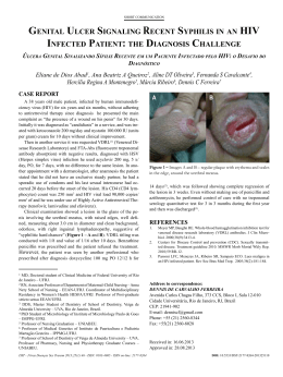 genital ulcer signaling recent syphilis in an infected patient