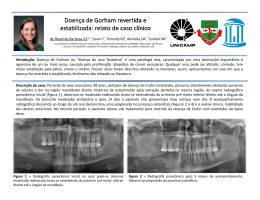 Doença de Gorham revertida e estabilizada: relato de caso clínico