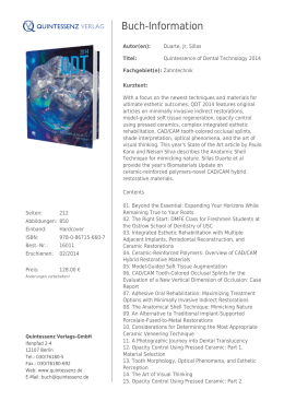 Quintessenz - Buch-Information