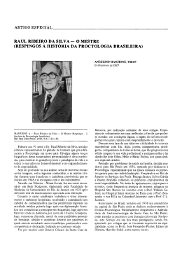 RAUL RIBEIRO DA SILVA &mdash; O MESTRE (RESPINGOS &Agrave; HIST&Oacute;RIA