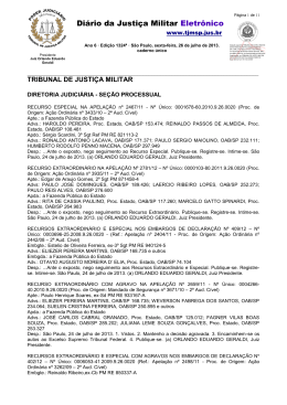 Di&aacute;rio da Justi&ccedil;a Militar Eletr&ocirc;nico