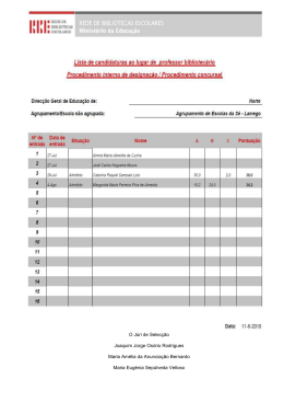 O Júri de Selecção Joaquim Jorge Osório Rodrigues Maria Amélia