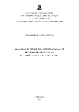 avalia&ccedil;&atilde;o da tecnologia assistiva na sala de recursos multifuncionais