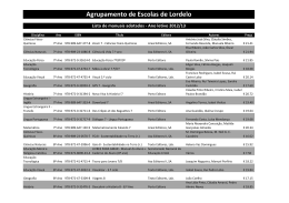 3&ordm; ciclo - Agrupamento de Escolas de Lordelo