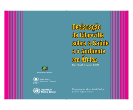 Declaração de Libreville sobre a Saúde e o Ambiente em