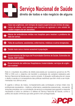 folheto - Partido Comunista Português