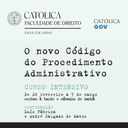 O novo Código do Procedimento Administrativo