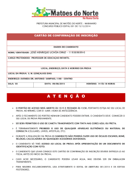A  T  E  N  &Ccedil; &Atilde; O - Mat&otilde;es do Norte