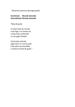 Dezenove poemas desengon&ccedil;ados Escritor(a): Ricardo Azevedo