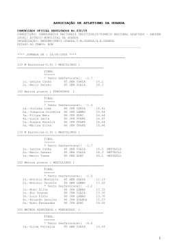 1 ASSOCIAÇÃO DE ATLETISMO DA GUARDA