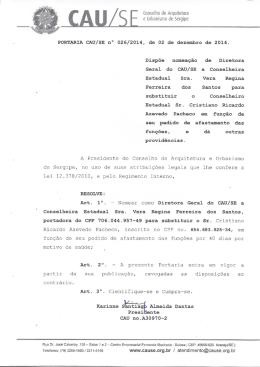 portaria n&ordm; 26/2014