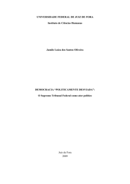 ``Democracia `Politicamente Desviada`