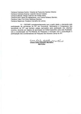 Campus Campos-Centro: Vicente de Paula dos Santos Oliveira