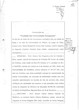 Escritura de Constitui&ccedil;&atilde;o da FUP