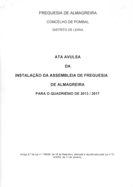 FREGUESIA DE ALMAGREIRA