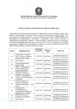 SECRETARIA DE DESENVOLVIMENTO TERRITORIAL