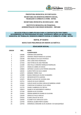 prefeitura municipal de fortaleza secretaria de desenvolvimento