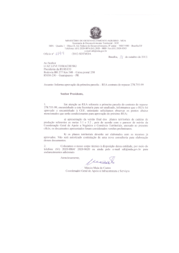 ofício nº 1149/2012/SDT/MDA