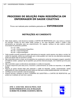 Enfermagem em Sa&uacute;de Coletiva - Uff