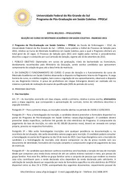 Edital - UFRGS