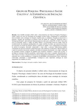 grupo de pesquisa &ldquo;psicologia e sa&uacute;de coletiva&rdquo;: a experi&ecirc;ncia de