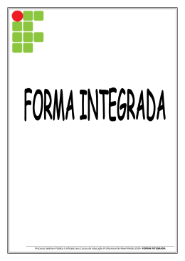 2014 Prova Forma Integrada