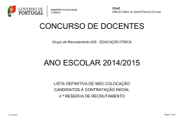 N&atilde;o Coloca&ccedil;&atilde;o