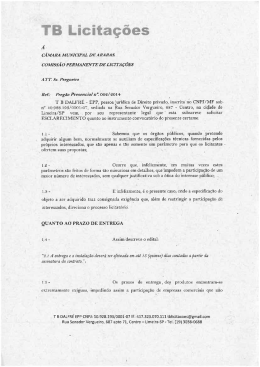 TB Licitações - Câmara Municipal de Araras