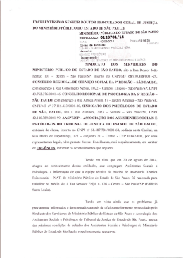 PROTOCOLO OFICIO AO MPSP - PEDIDO DE REUNIAO
