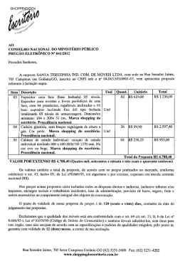 AO CONSELHO NACIONAL DO MINIST&Eacute;RIO P&Uacute;BLICO PPJsG&Atilde;o