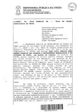 petição inicial - Defensoria Pública da União