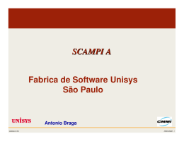 SCAMPI A Fabrica de Software Unisys S&atilde;o Paulo