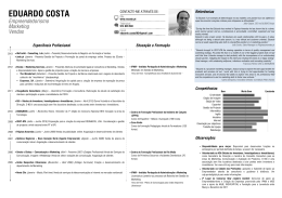 Donwload do CV de Eduardo Costa - ECosta