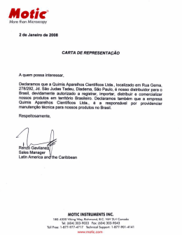 Certificado de Representa&ccedil;&atilde;o da Motic Microscopes (JPG)