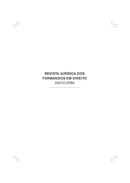 Revista dos Formandos da UFBA 2007.2