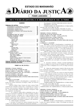 diário da justiça - Portal do Poder Judiciário do Estado do Maranhão