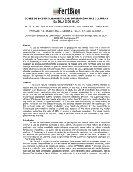 doses de biofertilizante foliar supermagro nas culturas da soja e do